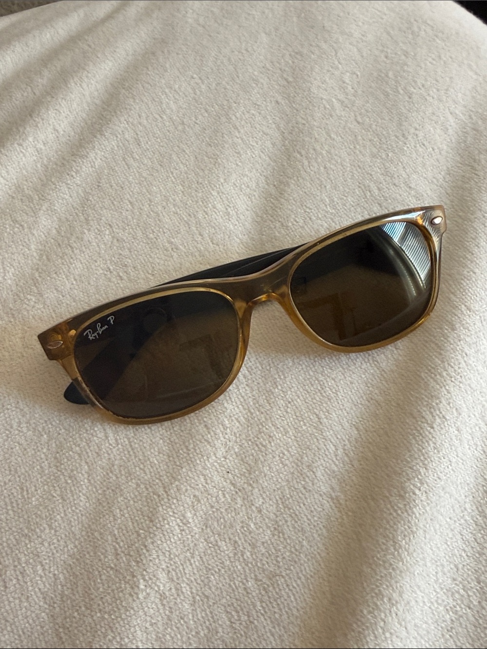Ray-Ban Amber Brown Polarized Sunglasses
